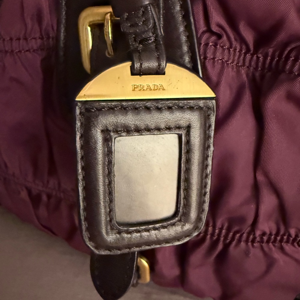 Prada Gaufre Rich Burgundy and Dark Plum Satchel
(No strap) - Picture 5 of 15